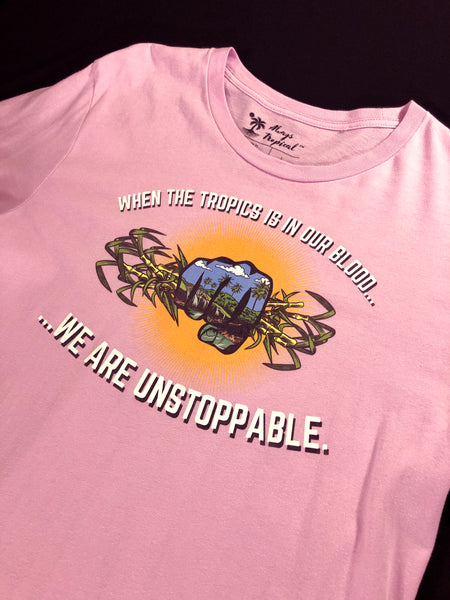 "Tropics Unstoppable" Unisex T-Shirt (Lilac)