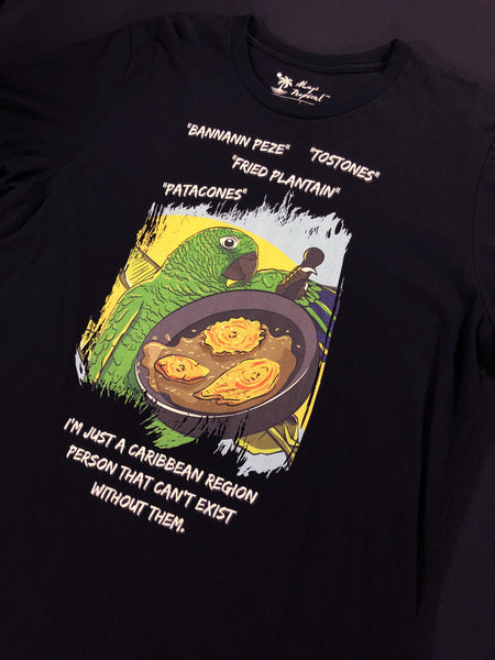 "Fried Green Plantain" Unisex T-Shirt (Black)